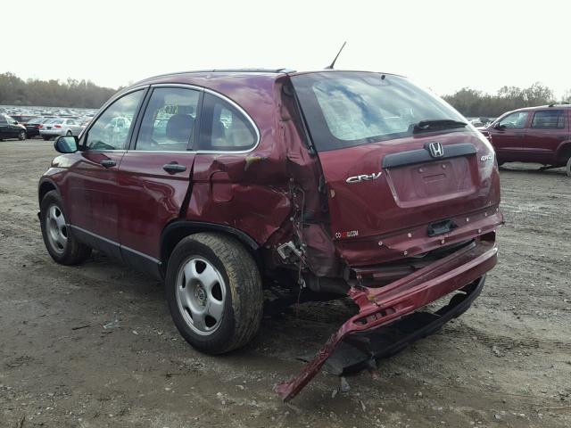 5J6RE4H35BL096637 - 2011 HONDA CR-V LX RED photo 3