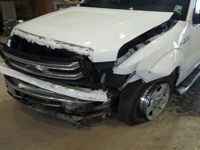 1FTFW1CF9EKD40340 - 2014 FORD F150 SUPER WHITE photo 9