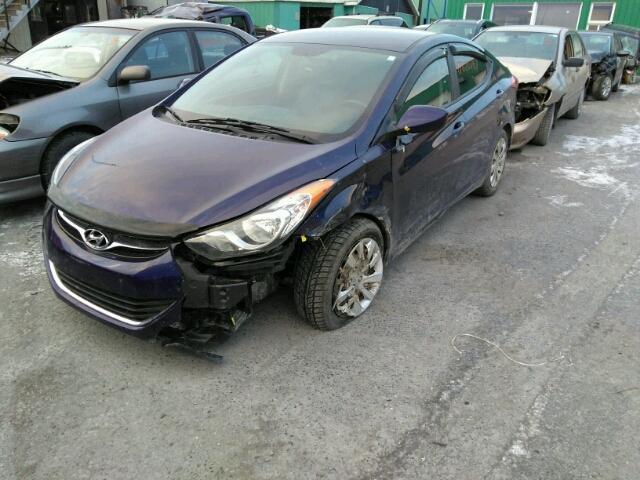 5NPDH4AE3DH236694 - 2013 HYUNDAI ELANTRA GL BLUE photo 2