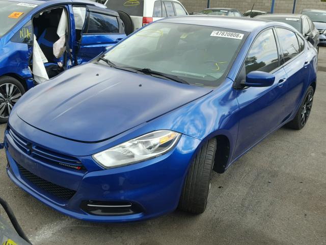 1C3CDFBH9DD708869 - 2013 DODGE DART SXT BLUE photo 2