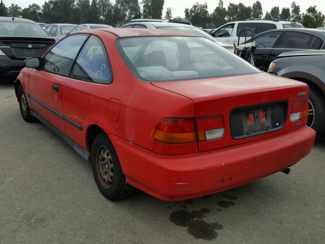 1HGEJ7126VL115575 - 1997 HONDA CIVIC HX RED photo 3