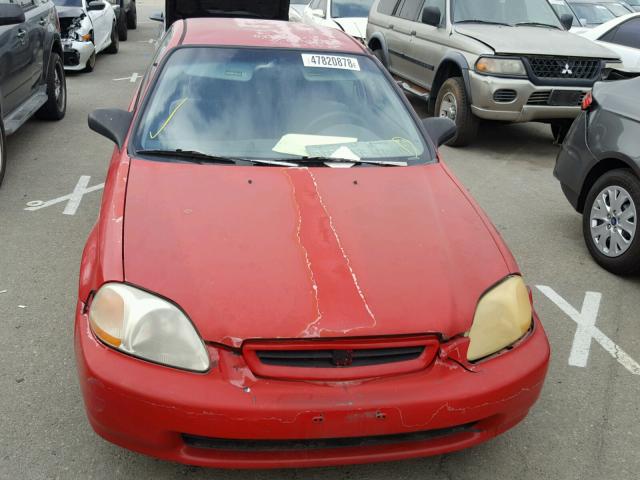 1HGEJ7126VL115575 - 1997 HONDA CIVIC HX RED photo 9