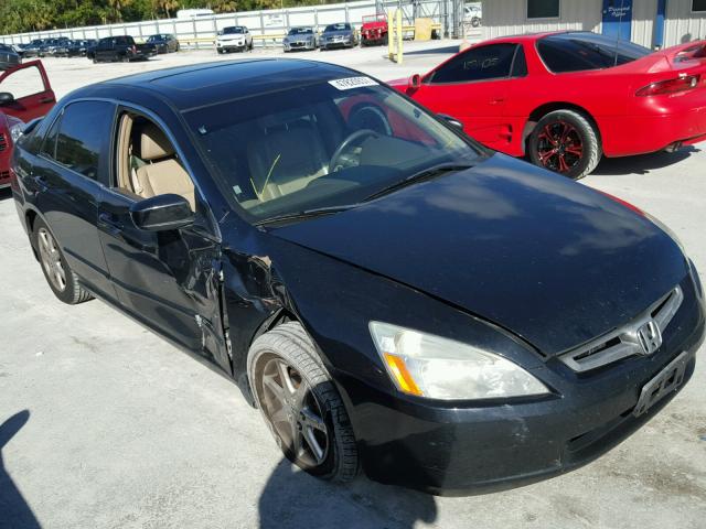 1HGCM66553A104250 - 2003 HONDA ACCORD EX BLACK photo 1