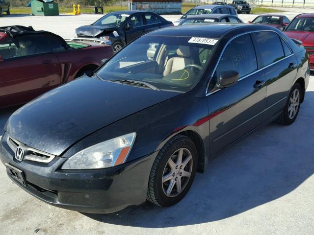 1HGCM66553A104250 - 2003 HONDA ACCORD EX BLACK photo 2