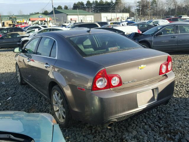 1G1ZE5E70BF224857 - 2011 CHEVROLET MALIBU LTZ BROWN photo 3