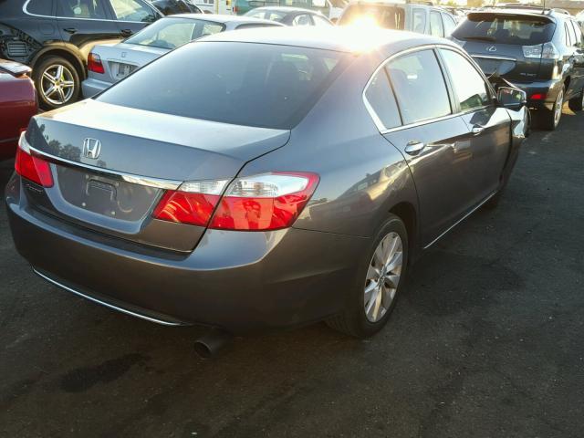 1HGCR2F75EA119622 - 2014 HONDA ACCORD EX GRAY photo 4