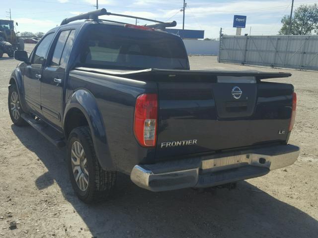 1N6AD0ER0AC409760 - 2010 NISSAN FRONTIER C BLUE photo 3