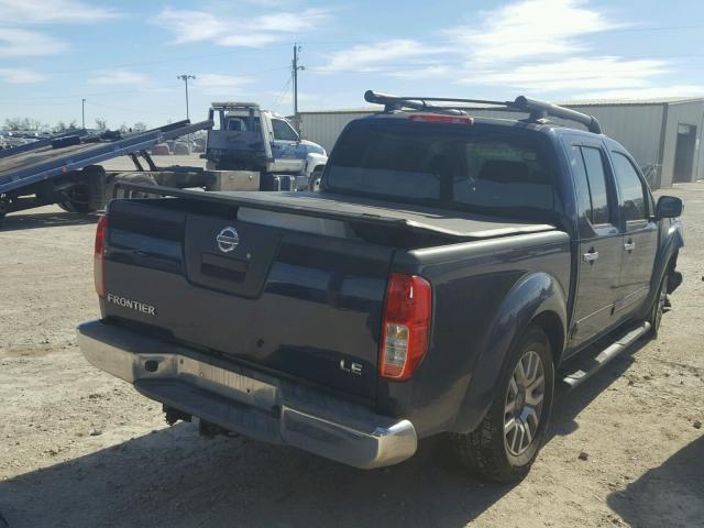 1N6AD0ER0AC409760 - 2010 NISSAN FRONTIER C BLUE photo 4