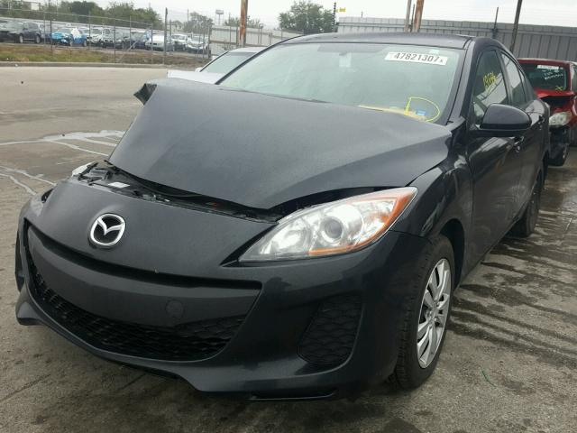 JM1BL1UFXC1521147 - 2012 MAZDA 3 I BLACK photo 2