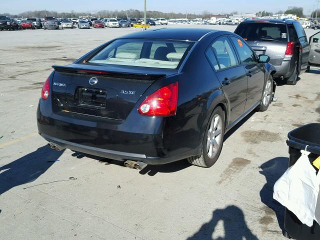 1N4BA41EX8C837037 - 2008 NISSAN MAXIMA SE BLACK photo 4