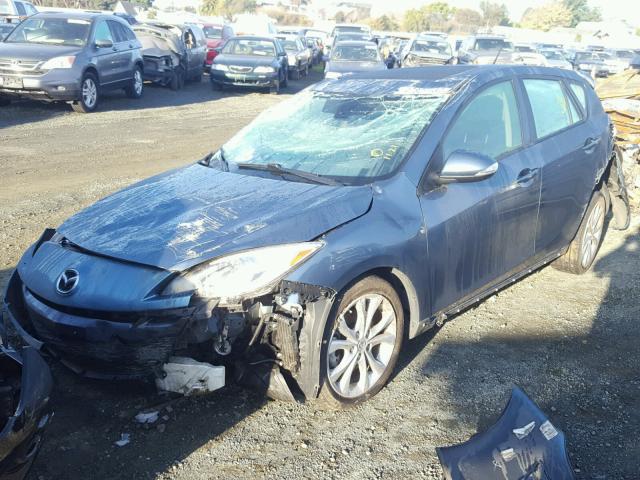 JM1BL1H63A1114617 - 2010 MAZDA 3 S BLUE photo 2