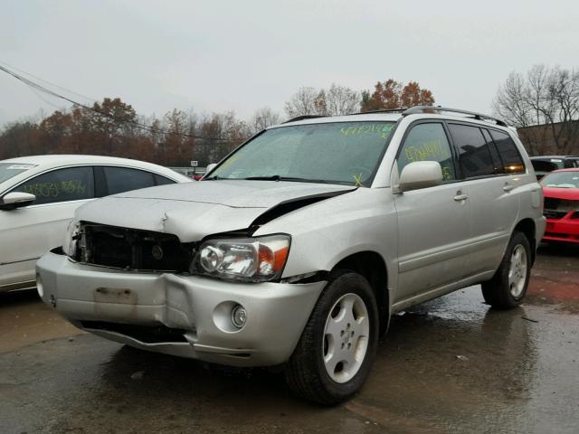 JTEEP21A970229741 - 2007 TOYOTA HIGHLANDER SILVER photo 2