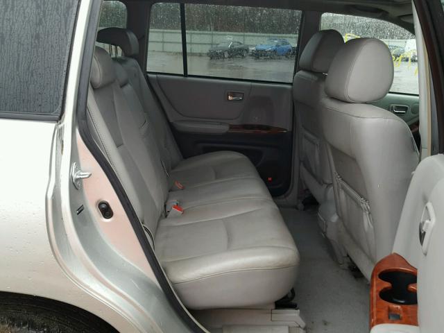 JTEEP21A970229741 - 2007 TOYOTA HIGHLANDER SILVER photo 6