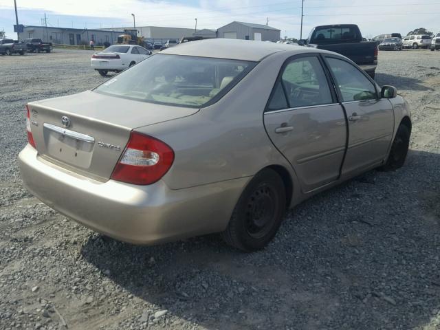 4T1BE32K63U723208 - 2003 TOYOTA CAMRY LE GOLD photo 4