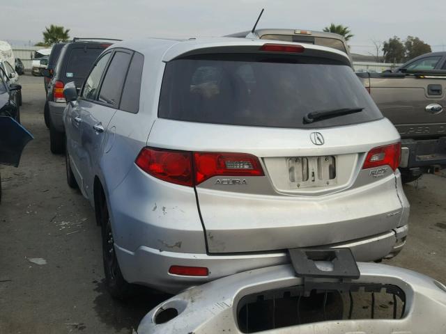 5J8TB18217A000386 - 2007 ACURA RDX SILVER photo 3