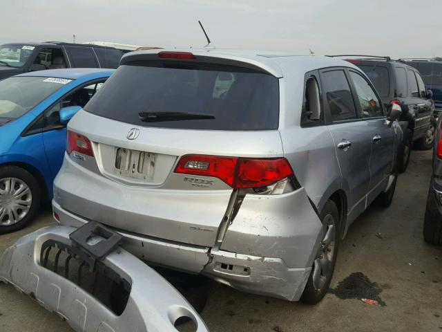 5J8TB18217A000386 - 2007 ACURA RDX SILVER photo 4