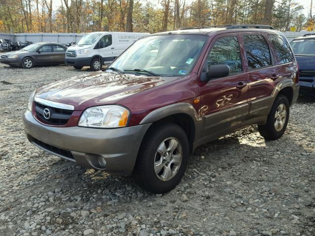 4F2YZ94173KM50981 - 2003 MAZDA TRIBUTE LX RED photo 2