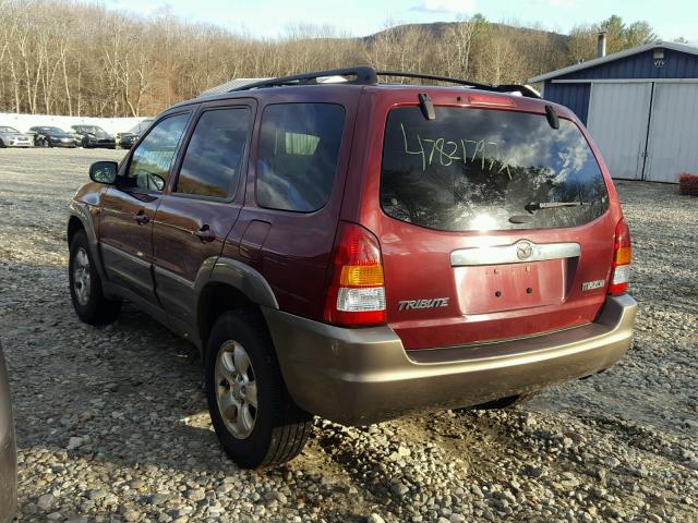 4F2YZ94173KM50981 - 2003 MAZDA TRIBUTE LX RED photo 3