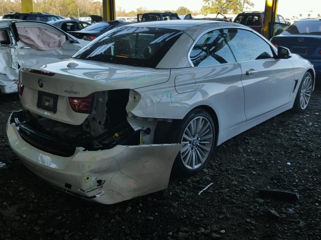 WBA3V5C56EJ969559 - 2014 BMW 428 I WHITE photo 4