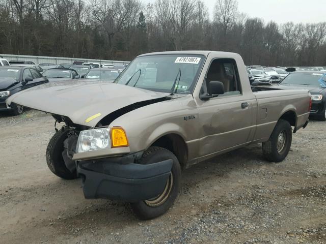 1FTYR10D05PA86684 - 2005 FORD RANGER TAN photo 2