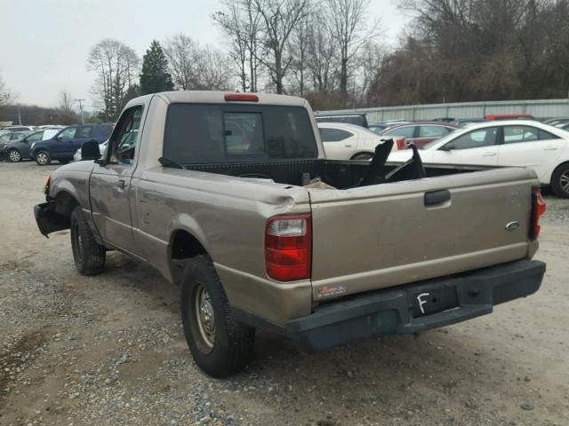 1FTYR10D05PA86684 - 2005 FORD RANGER TAN photo 3