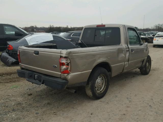 1FTYR10D05PA86684 - 2005 FORD RANGER TAN photo 4