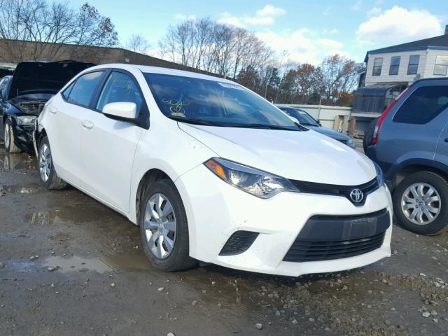 2T1BURHE1EC059377 - 2014 TOYOTA COROLLA L WHITE photo 1