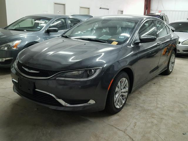 1C3CCCABXFN595249 - 2015 CHRYSLER 200 LIMITE CHARCOAL photo 2