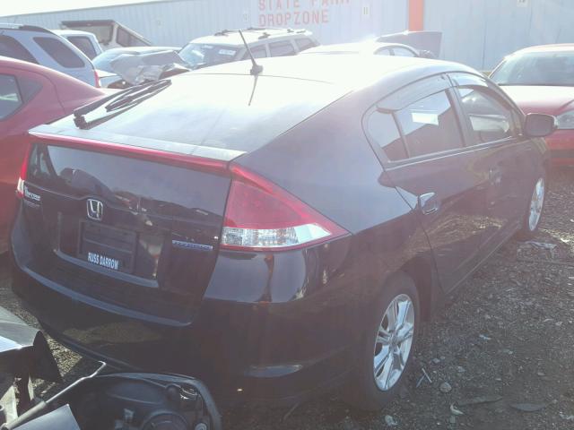 JHMZE2H74BS006461 - 2011 HONDA INSIGHT EX BLACK photo 4