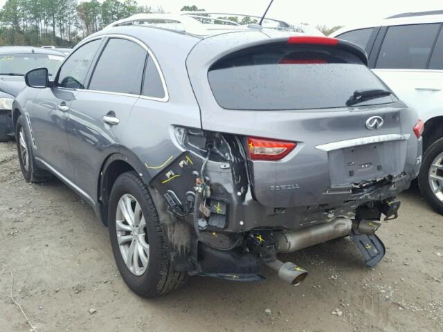 JN8CS1MU8DM140701 - 2013 INFINITI FX37 GRAY photo 3