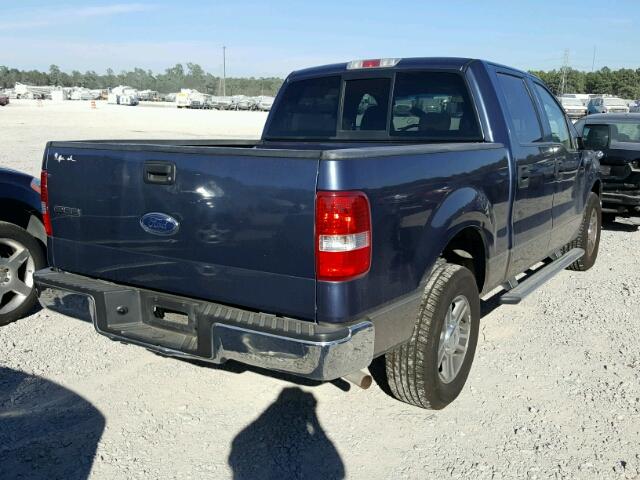 1FTRW12W46FA60852 - 2006 FORD F150 SUPER BLUE photo 4