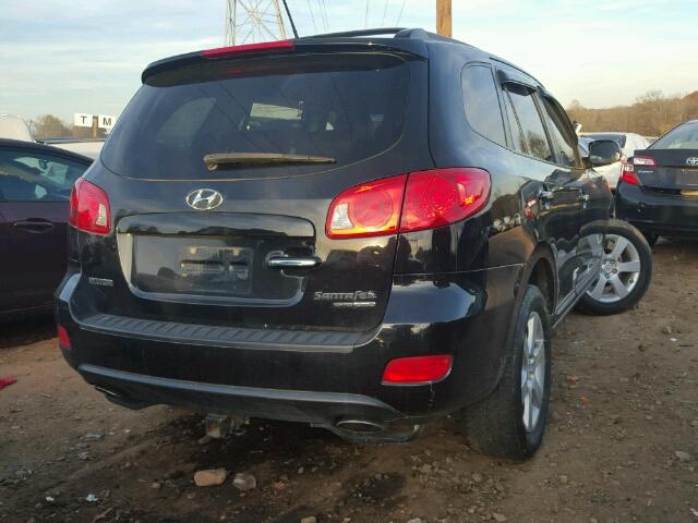 5NMSH73E59H256830 - 2009 HYUNDAI SANTA FE S BLACK photo 4