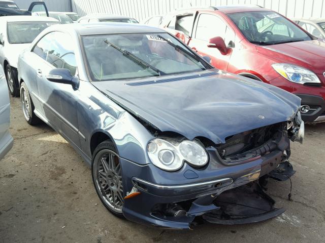 WDBTJ75J25F131227 - 2005 MERCEDES-BENZ CLK 500 BLUE photo 1