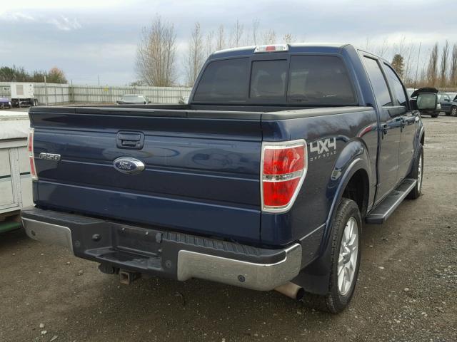 1FTFW1ET4DKF77674 - 2013 FORD F150 SUPER BLUE photo 4