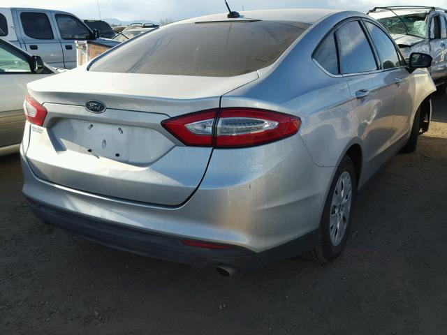 1FA6P0G79E5386796 - 2014 FORD FUSION S GRAY photo 4