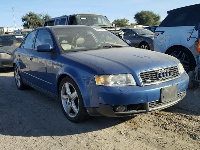 WAULC68E23A168368 - 2003 AUDI A4 1.8T QU BLUE photo 1