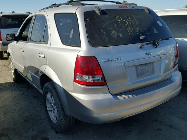 KNDJD733X35049995 - 2003 KIA SORENTO EX GRAY photo 3