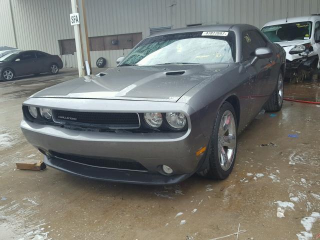 2C3CDYAG1CH153714 - 2012 DODGE CHALLENGER GRAY photo 2