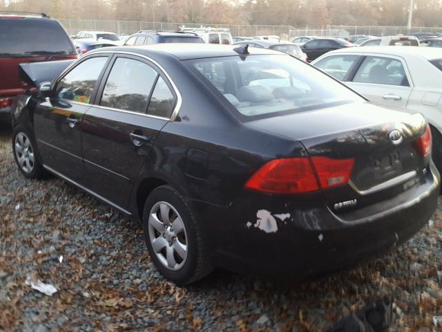 KNAGE228795309749 - 2009 KIA OPTIMA BLACK photo 3