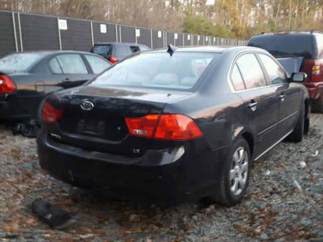 KNAGE228795309749 - 2009 KIA OPTIMA BLACK photo 4