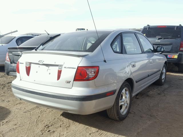 KMHDN56D65U149552 - 2005 HYUNDAI ELANTRA GL SILVER photo 4