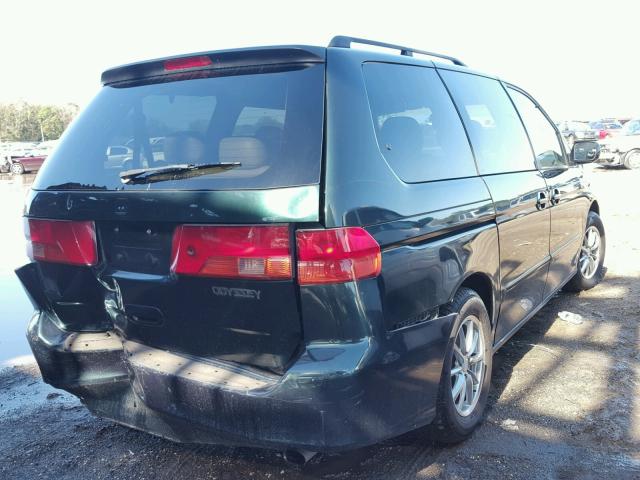 2HKRL1866YH517315 - 2000 HONDA ODYSSEY EX GREEN photo 4