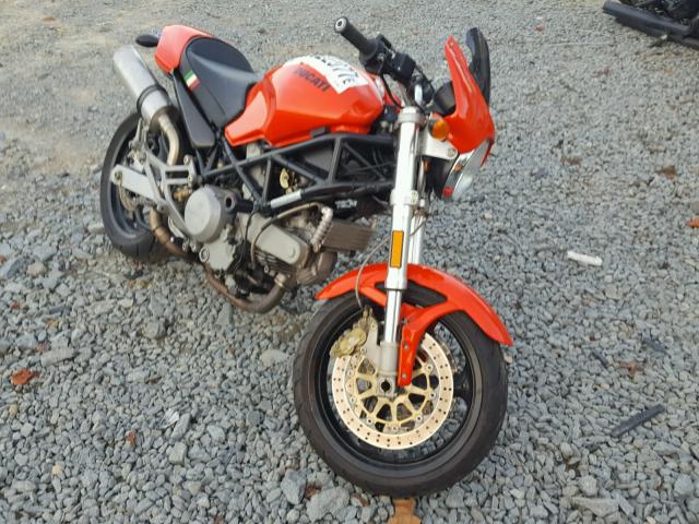 ZDM1RA3L92B008387 - 2002 DUCATI MONSTER 75 ORANGE photo 1