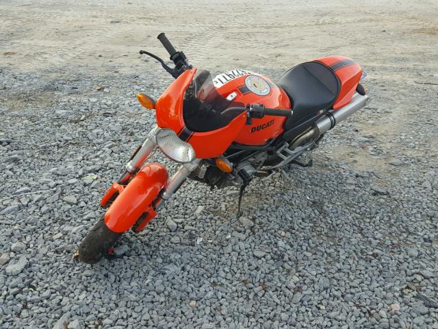 ZDM1RA3L92B008387 - 2002 DUCATI MONSTER 75 ORANGE photo 2