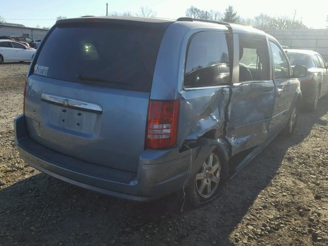 2A8HR54P58R637215 - 2008 CHRYSLER TOWN & COU BLUE photo 4
