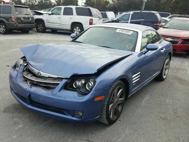 1C3AN69L16X063876 - 2006 CHRYSLER CROSSFIRE BLUE photo 2