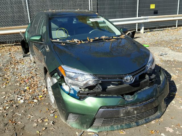 5YFBURHEXGP447856 - 2016 TOYOTA COROLLA L GREEN photo 1