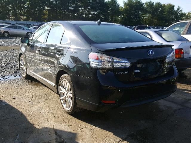 JTHBB1BA3A2037644 - 2010 LEXUS HS 250H BLACK photo 3