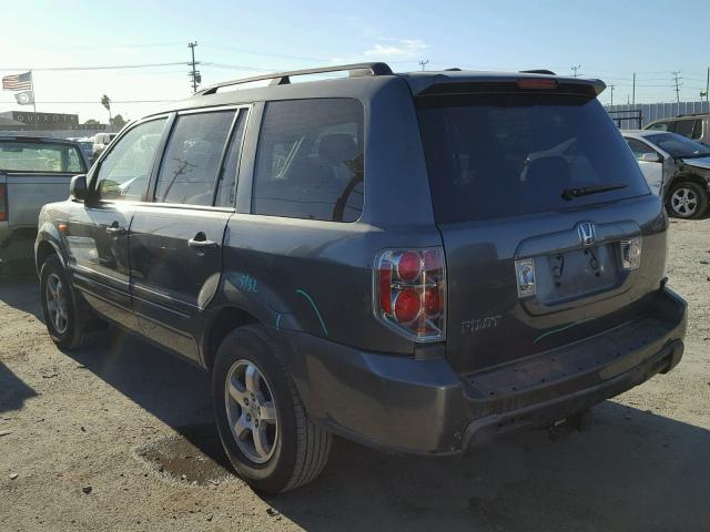 5FNYF283X8B019440 - 2008 HONDA PILOT SE GRAY photo 3