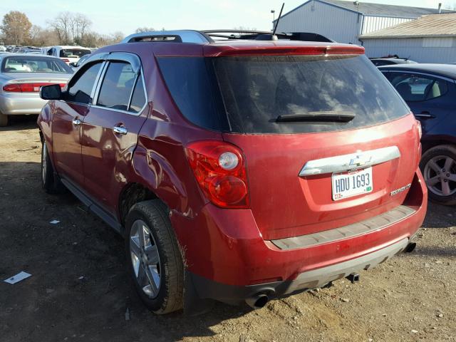 2GNFLDE33F6255163 - 2015 CHEVROLET EQUINOX LT RED photo 3